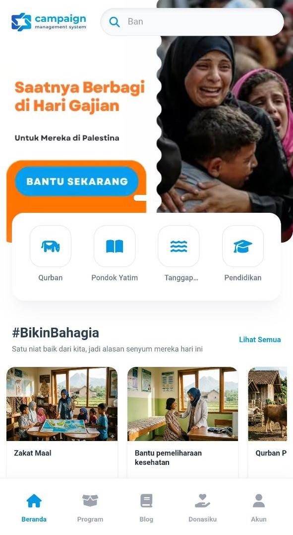 Screenshot Fitur SDonasi