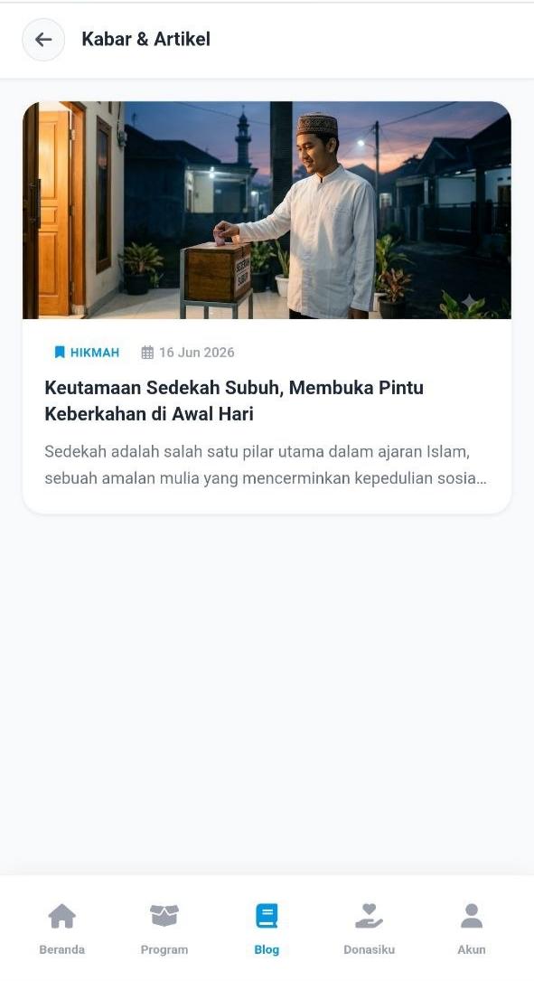Screenshot Fitur SDonasi