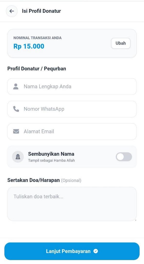 Screenshot Fitur SDonasi